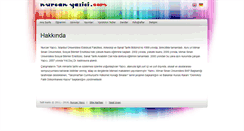 Desktop Screenshot of nurcanyazici.com